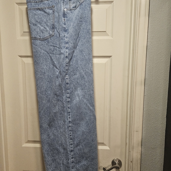 Denim - Wide leg jeans (stonewash blue)